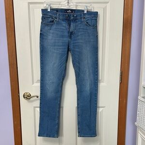 Hollister Classic Slim Straight Epic Flex Blue Jeans W30XL30